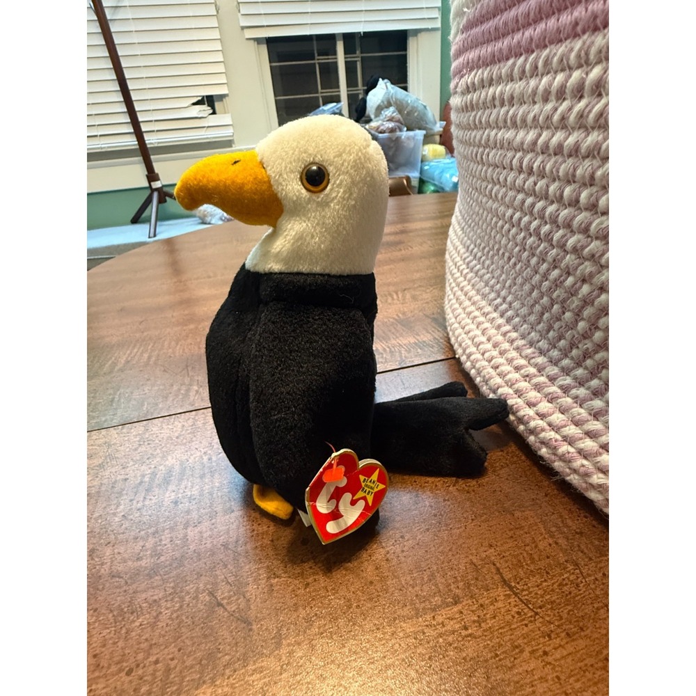 Retired 3rd Gen 1996 Ty Beanie Baby Babies Baldy The Eagle
